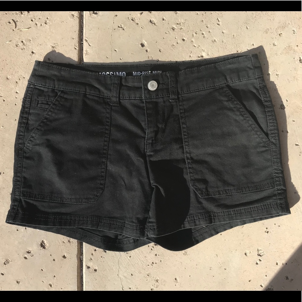 Mossimo black shorts, size 0